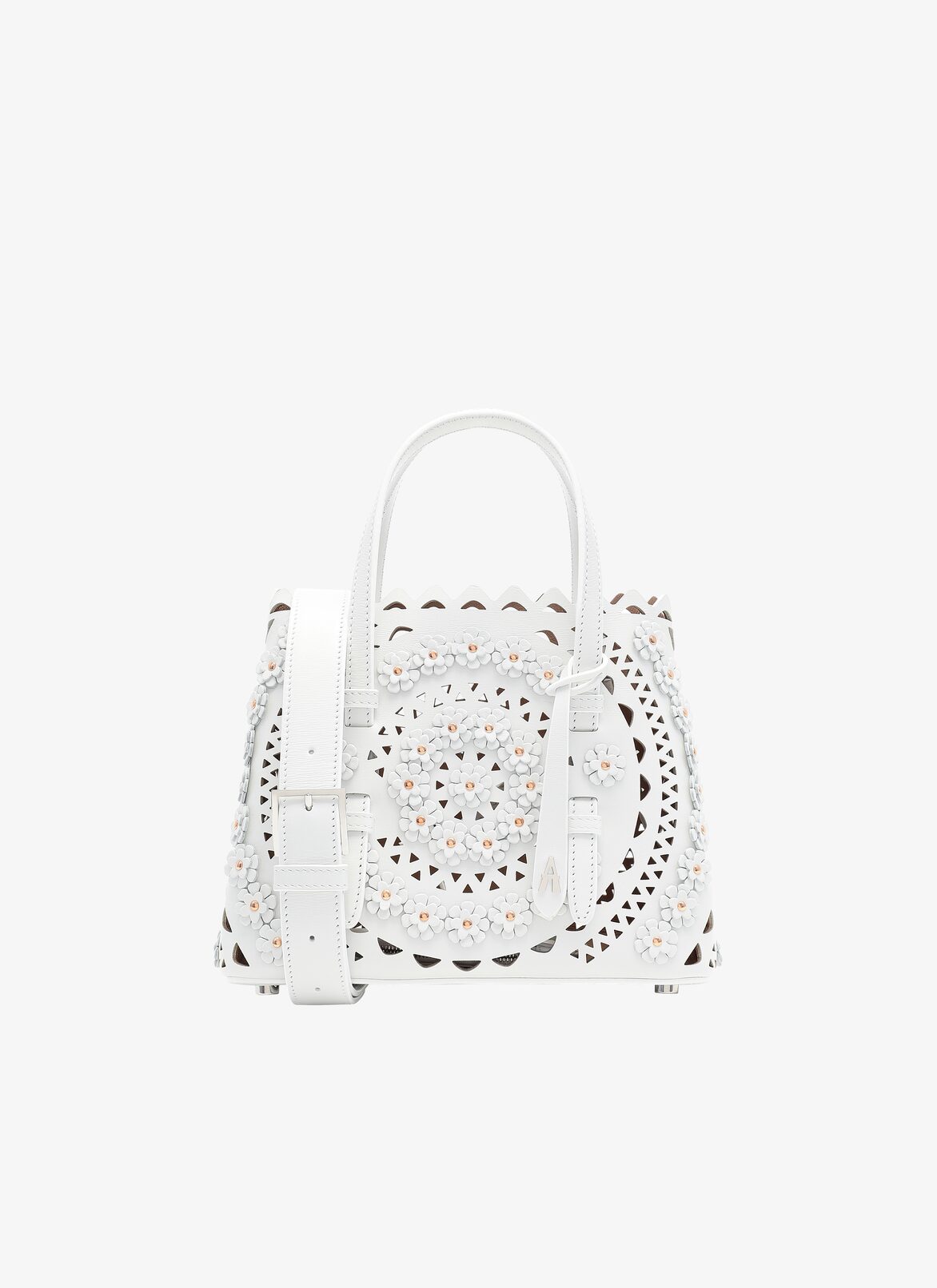 Mina 20 Tote Bag ALAÏA WHITE MINA 20 TOTE BAG